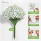Babys Breath Artificial Flowers - 20PCS Real Touch White Gypsophila Bouquets for Floral Decoration, Wedding, Home, Party, and Garden